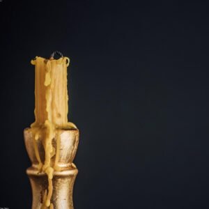 Organic Brass Taper Holder