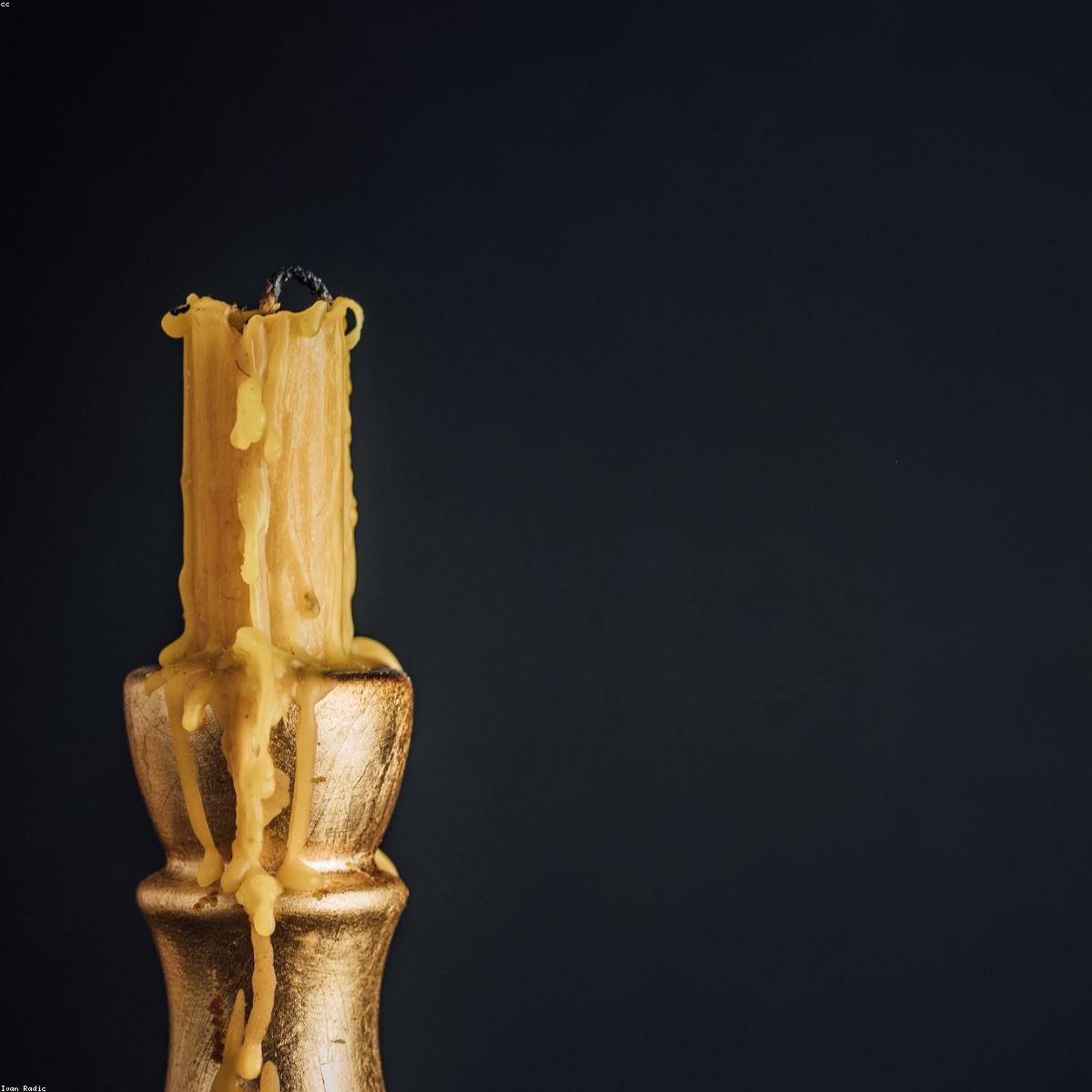 Organic Brass Taper Holder