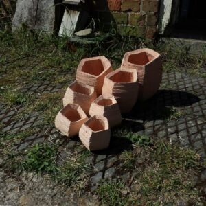 Handcrafted Ceramic Vase - Set of 2