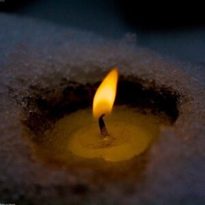 Warm Beeswax Taper Candle Set — Sea Salt